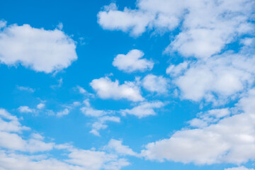 Fototapeta na wymiar Blue sky with clouds. Nature background.