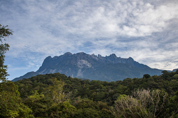 Amazing and the greatest Mount Kinabalu view form Kundasang National Park, Sabah, Borneo