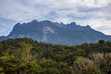 Amazing and the greatest Mount Kinabalu view form Kundasang National Park, Sabah, Borneo