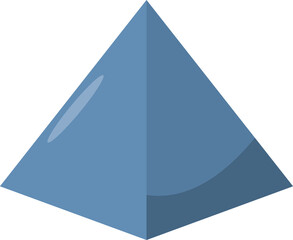 Pyramid. Geometric figure. A figure in a plane.