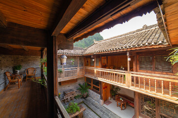 Vieille maison à yangshuo guilin chine