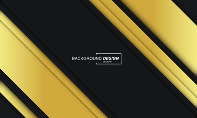Abstract background black and yellow color modern design