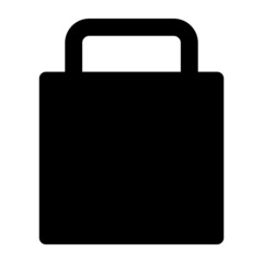 Lock silhouette icon. Black vector.