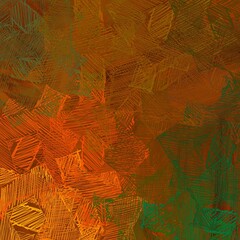 Wall painting. Oil painting. Abstract. Modern art. Wide brush. Handmade background. Colorful pattern. Backdrop material. Canvas surface. 2d illustration. Color texture. 