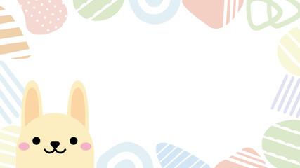 フレーム　うさぎ