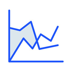 line graph Vector icon which is suitable for commercial work and easily modify or edit it

