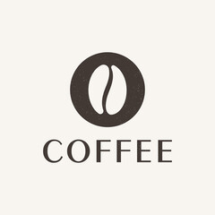 Fototapeta premium coffee bean icon vector illustration template