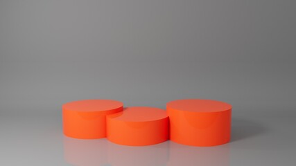 3d podium for product presentation 