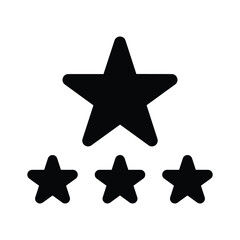 rating star Vector icon which is suitable for commercial work and easily modify or edit it

