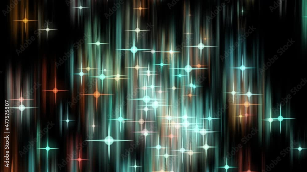 Poster the abstract northern lights spreading into outer space emit sparkling particles. close-up. 3d. 4k. 