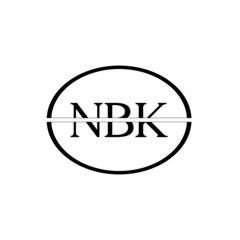 NBK letter logo design with white background in illustrator, vector logo modern alphabet font overlap style. calligraphy designs for logo, Poster, Invitation, etc.	