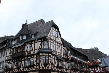 Architektur in Bacharach am Rhein.