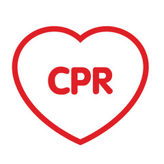 heart cpr medical icon vector design