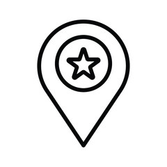 Favourite location Vector icon which is suitable for commercial work and easily modify or edit it

