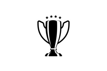 Trophy cup vector design. Champion cup winner trophy award.