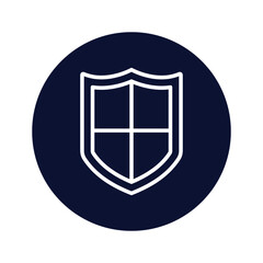 defence shield Vector icon which is suitable for commercial work and easily modify or edit it

