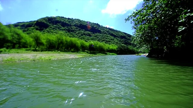 Lake in the Arabian Gulf in Salalah Oman