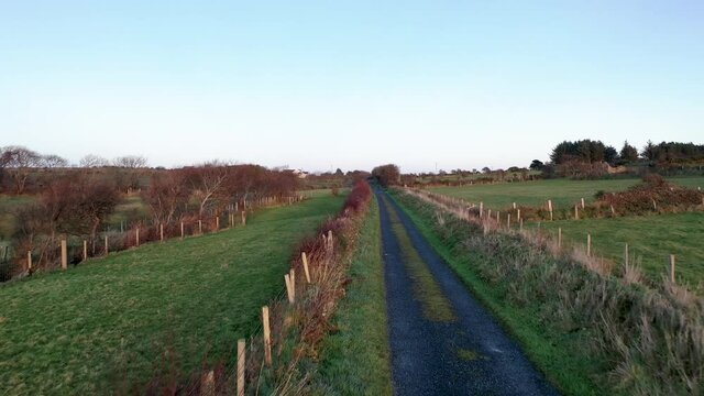 The road to the eagles nest rock by Mountcharles in County Donegal - Ireland.