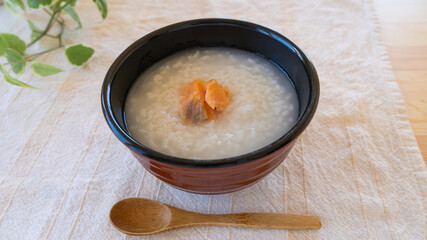 鮭のお粥 ”Japanese Rice porridge