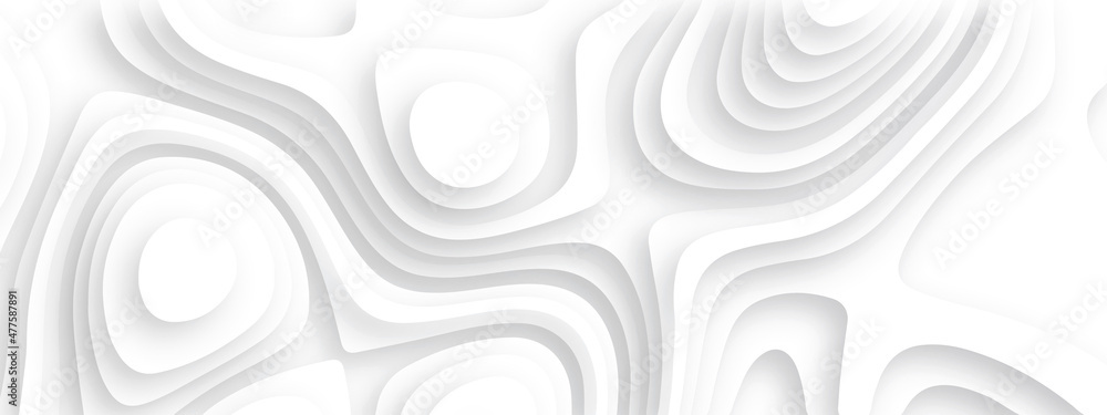 Aufkleber abstract background with waves. abstract papercut and multi layer cutout geometric pattern on vector