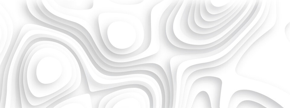 Abstract background with waves. Abstract papercut and multi layer cutout geometric pattern on vector, Abstract soft white background with waves, textured Papercut | background | abstract background|