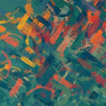 Minimalism and simplicity. Dynamic pattern. Rectangles. Vivid colors. Handmade sketch. Modern, artistic background. Layered painting. Pastel tones. 2d illustration. Tiny shapes. 