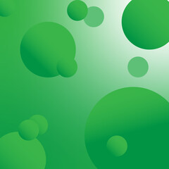 illustration vector graphic of green ball