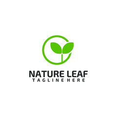 Nature Leaf Logo Design Concept Vector Isolated in White Background
