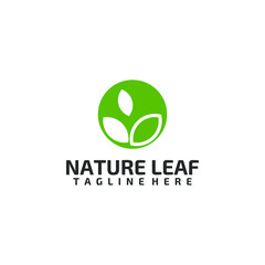 Nature Leaf Logo Design Concept Vector Isolated in White Background