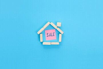 Fototapeta na wymiar Conceptual photo of real estate sale