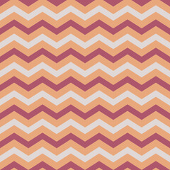 Abstract Horizontal Zigzag Retro Pattern in Red, Orange, Beige Colors. Background for Template Banner Social Media Advertising
