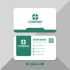 flat elegant corporate card Free Vector