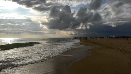 sunset on the beach