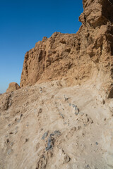 Fototapeta na wymiar View of Chbika - mountain oasis in western Tunisia -Tozeur governorate - Tunisia 