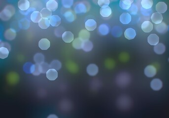 Defocused point light sources on dark background. Visual element for montage. Abstract modern backdrop for multiple uses.