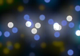 Bokeh abstract texture. Colorful. Defocused background. Blurred bright light. Circular points.