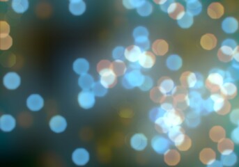 Bokeh abstract texture. Colorful. Defocused background. Blurred bright light. Circular points. © Jakub
