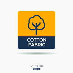 Creative (Cotton fabric) Icon ,Vector sign.