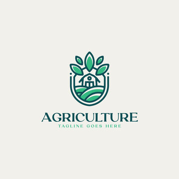 Agriculture Farm Barn Logo Template