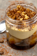 tiramisu dessert in jar