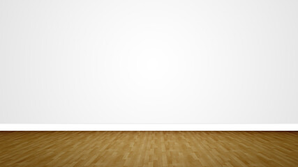 Concept or conceptual vintage or grungy brown background of natural wood or wooden old texture floor as a retro pattern layout on white. A 3d illustration metaphor to time, material, emptiness,  age 