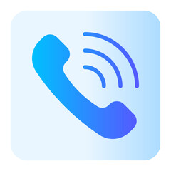 telephone call gradient icon