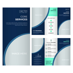 Simple And Elegant Corporate Trifold Brochure Design.
