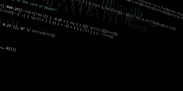 Program code background. Modern technology backdrop for advertisements.