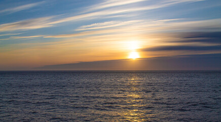 Fototapeta premium Sunset over the sea