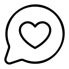 romantic chat line icon