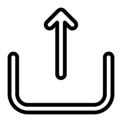 upload line icon