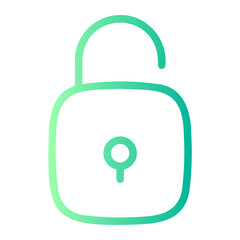 padlock gradient icon