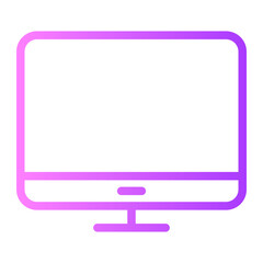 television gradient icon