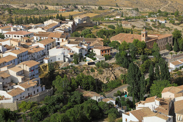 velez blanco pueblo almería vista desde el castillo 4M0A4816-as21 - obrazy, fototapety, plakaty